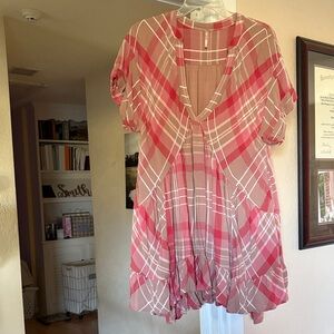 Free People Plaid Dress